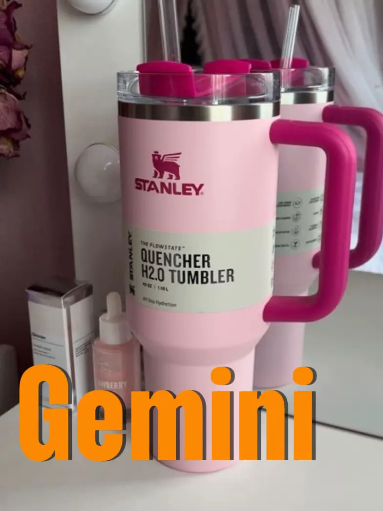 Stanley Charm Gift For Mama Gift Stanley Tumbler Butterfly -  UK -  Stanley Tumbler - Stylish Stanley Tumbler - Pink Barbie Citron Dye Tie