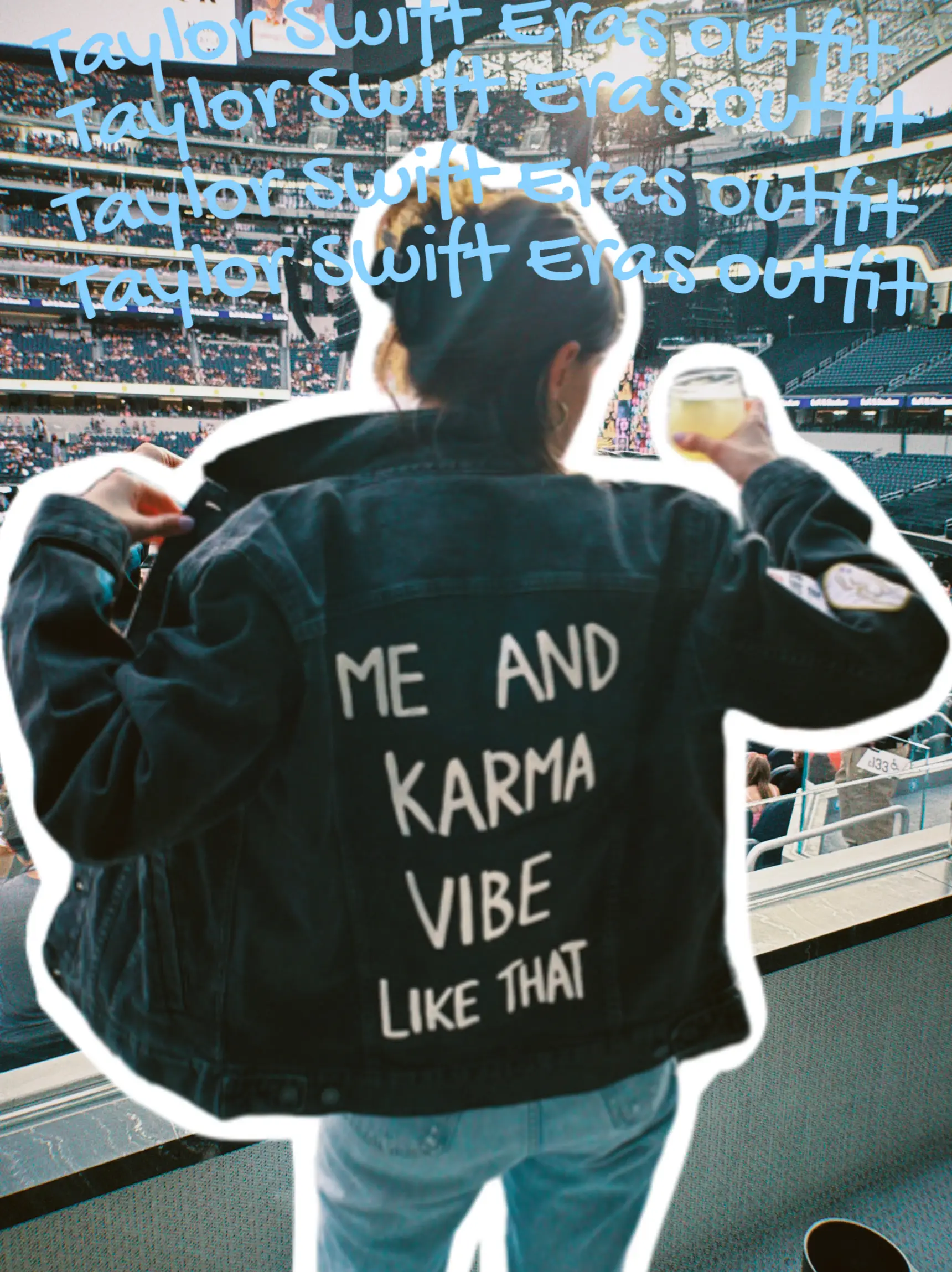 Made my own Rep jacket from official patches from the Taylor Swift