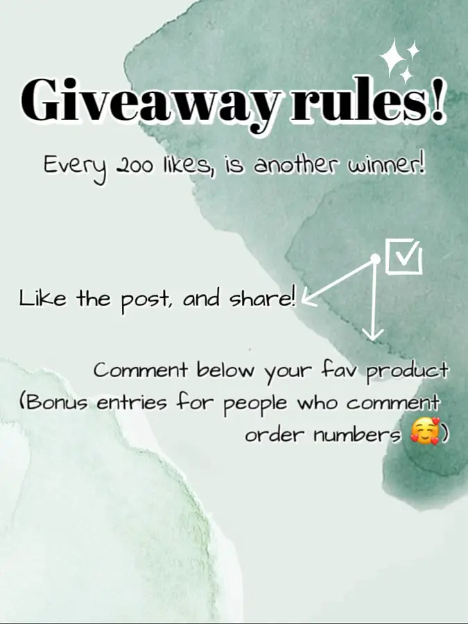 200 POSTS GIVEAWAY WINNERS