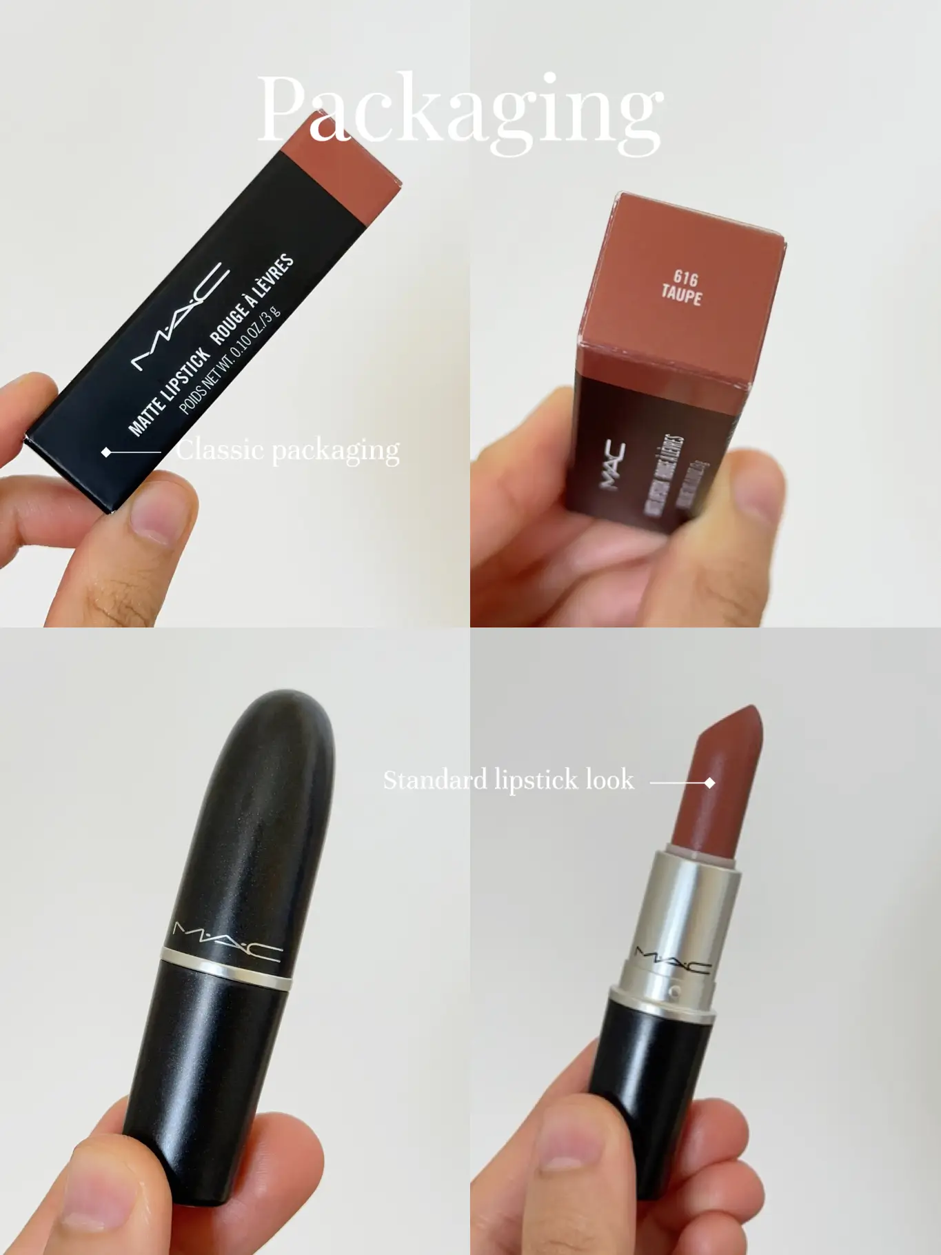 Taupe by MAC  Lipstick makeup, Mac lipstick shades, Mac lipstick