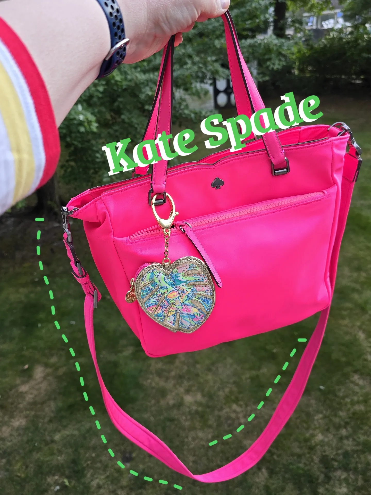 Kate Spade monstera leaves shops traveler trunk crossbody bag