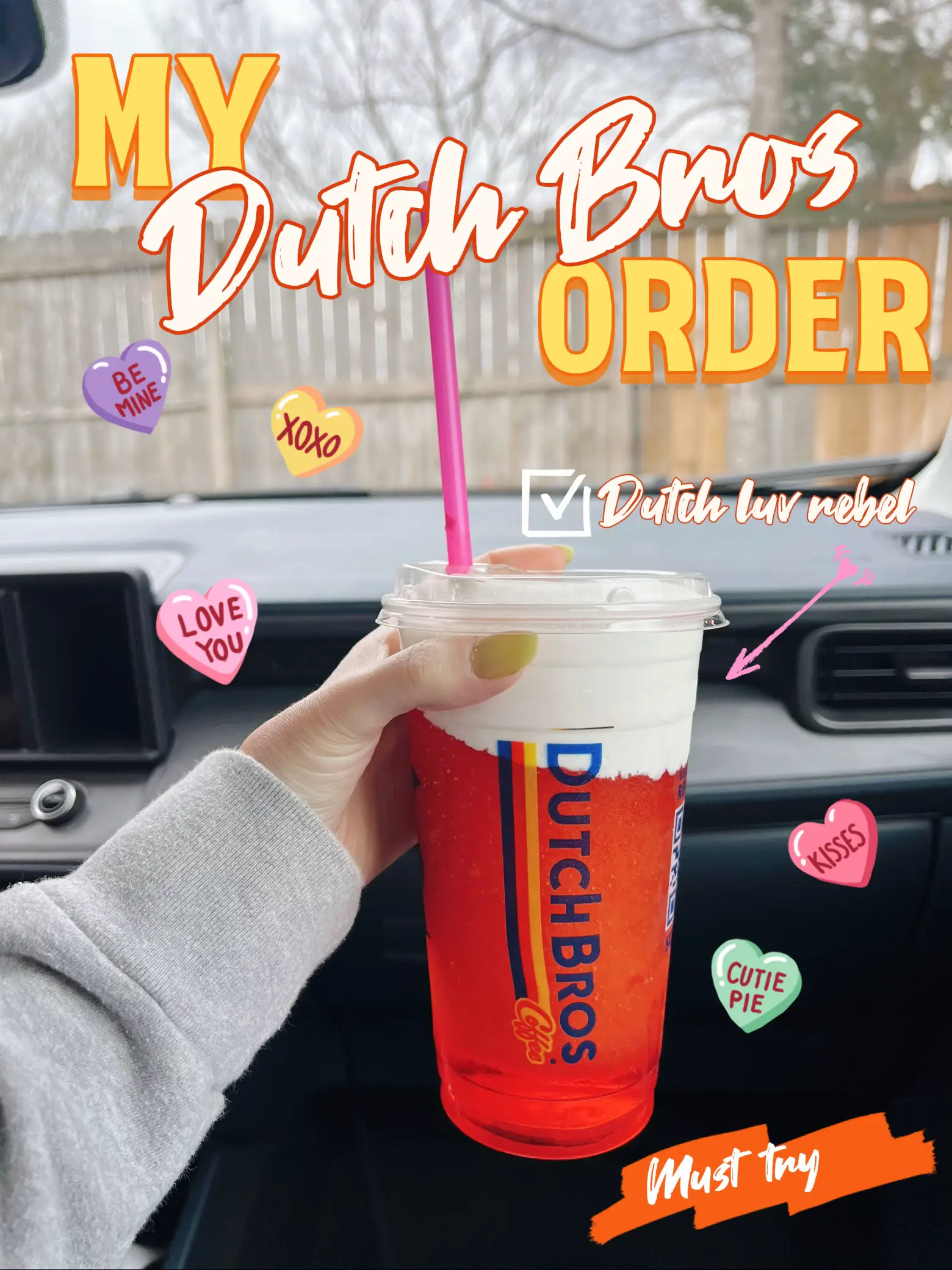 New Dutch bros drink // Dutch luv rebel 🌹 | Gallery posted by Bri✨🌸 |  Lemon8