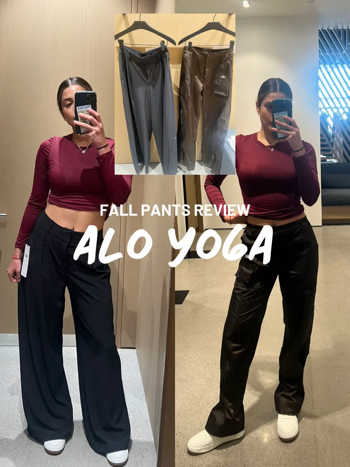 Red Or Grey ? 🤭 New Yoga Pants 🤍