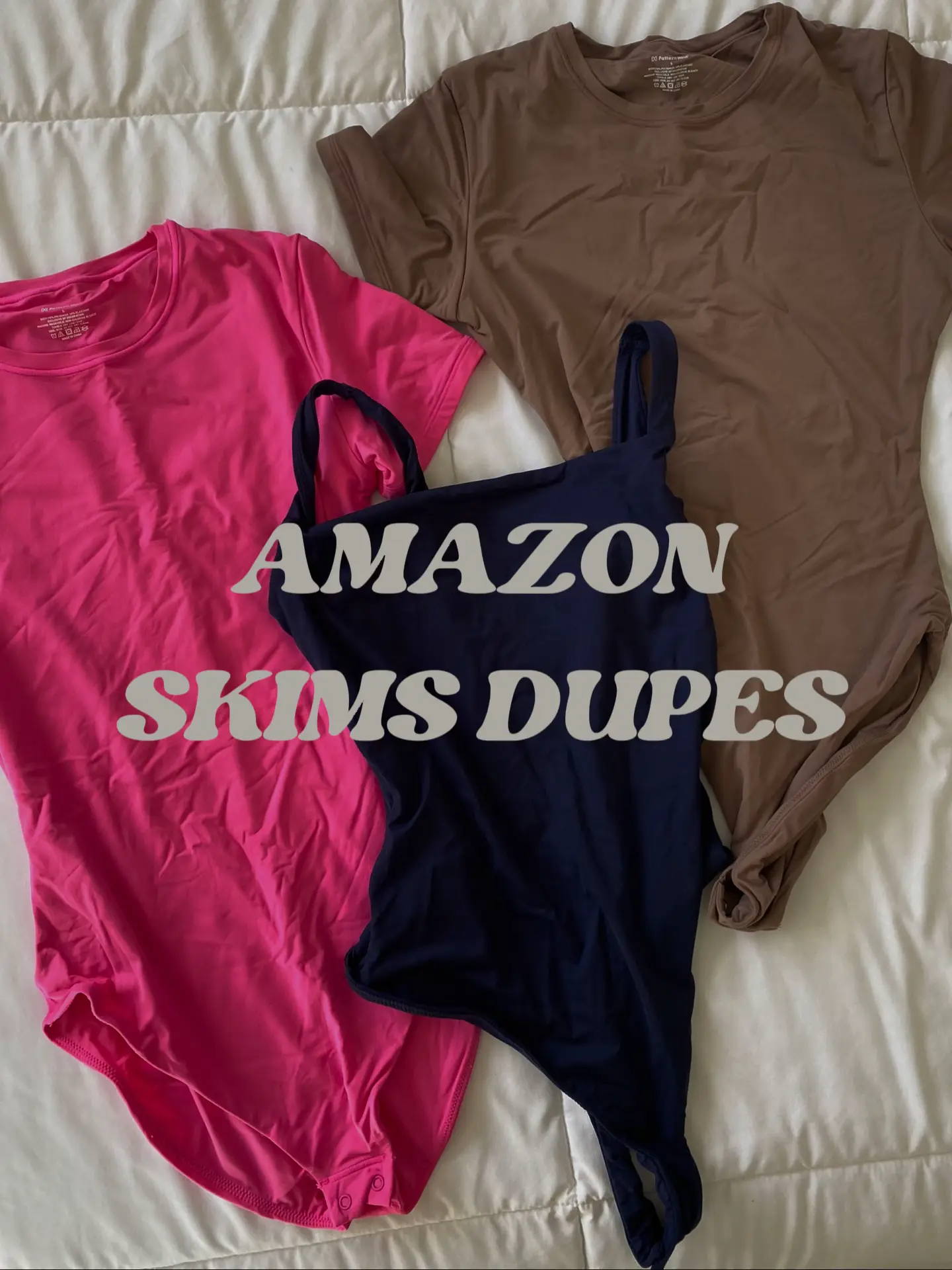 I got them in all colors 😍 #skims #dupe #zara #bodysuit