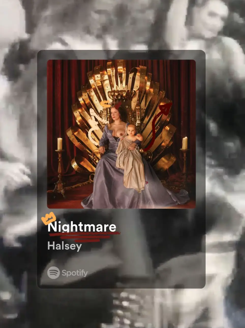  A Spotify ad for a song by Halsey.