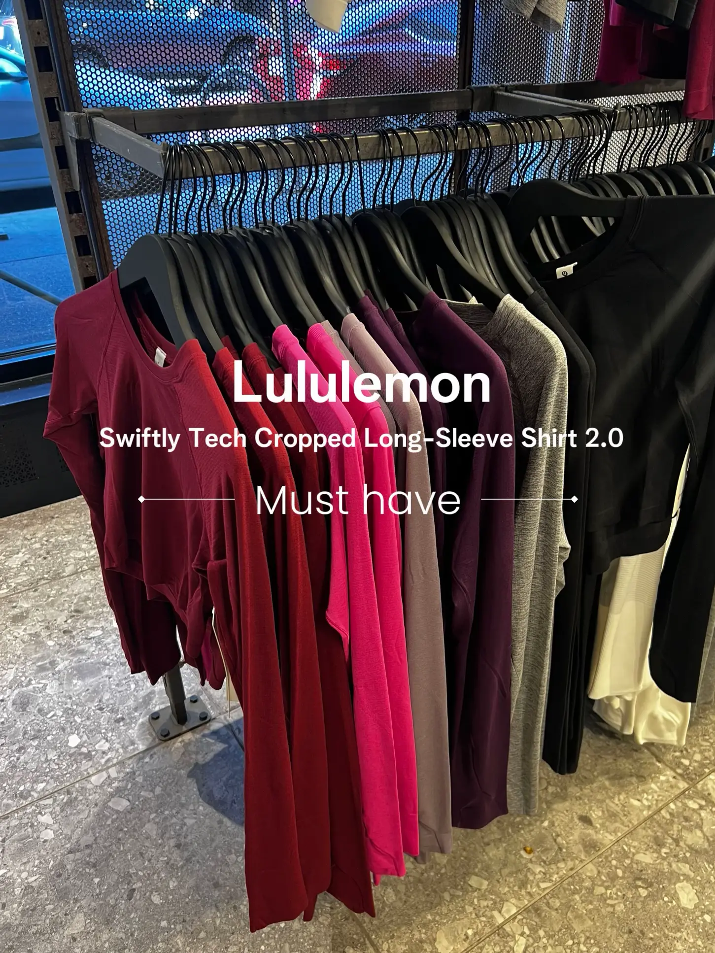 lululemon athletica, Tops, Lululemon Textured Black Rest Less Pullover  Size 8