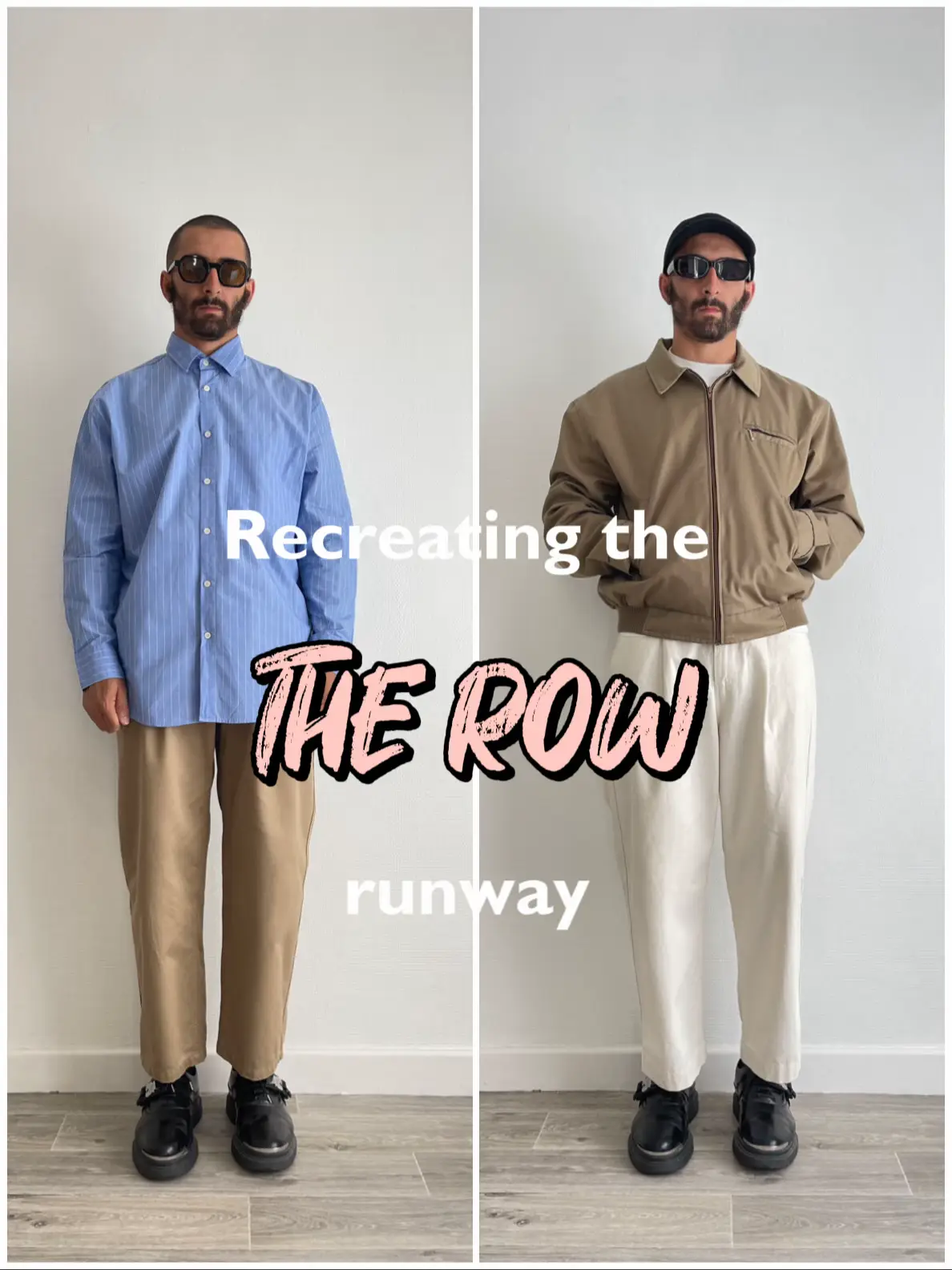 Styling trick of the week: white shirts and baggy pants #TheRow