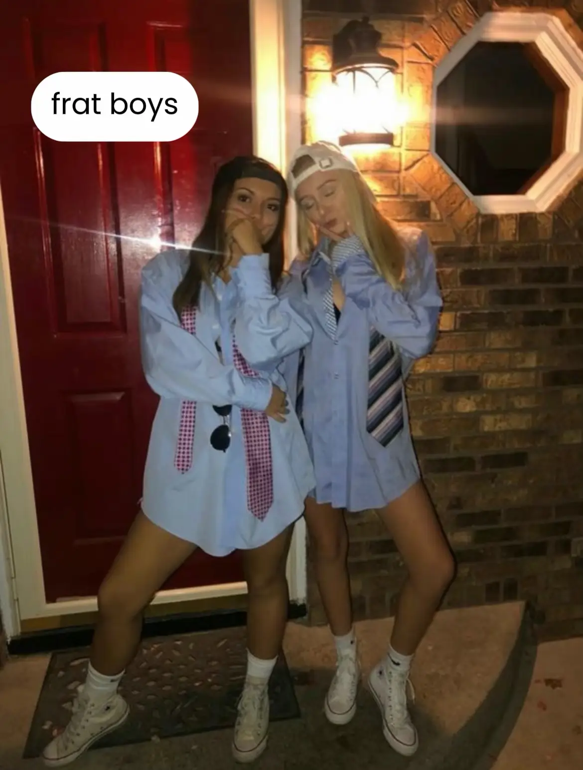 Frat themed shop party costumes