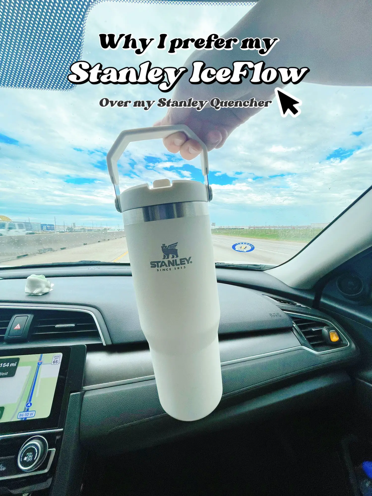 Replying to @christyv2017 easy peasy lemon squeezy! #Stanley #iceflow , Stanley Ice Flow