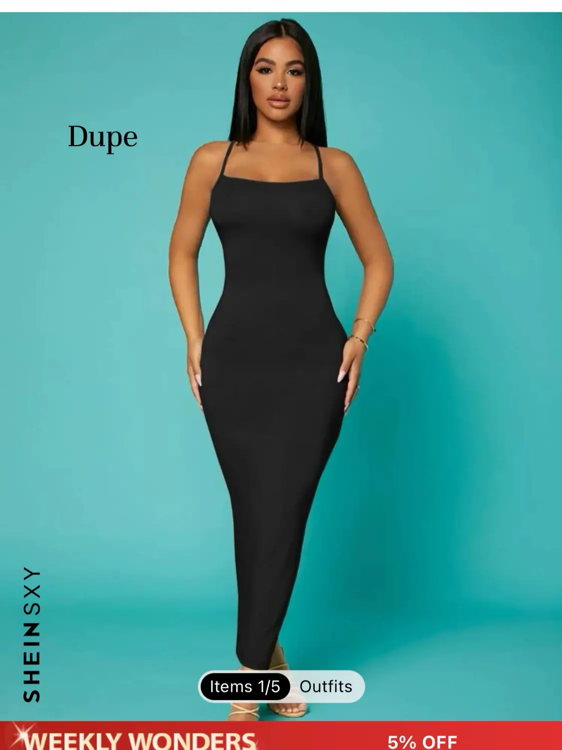 Skims Dress Dupes From Shein 10/10 🤝🏾 #sheindresses #sheindupes