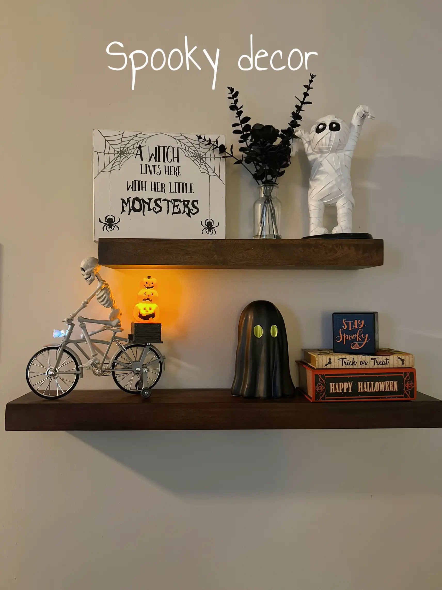 bicycle shelf decor