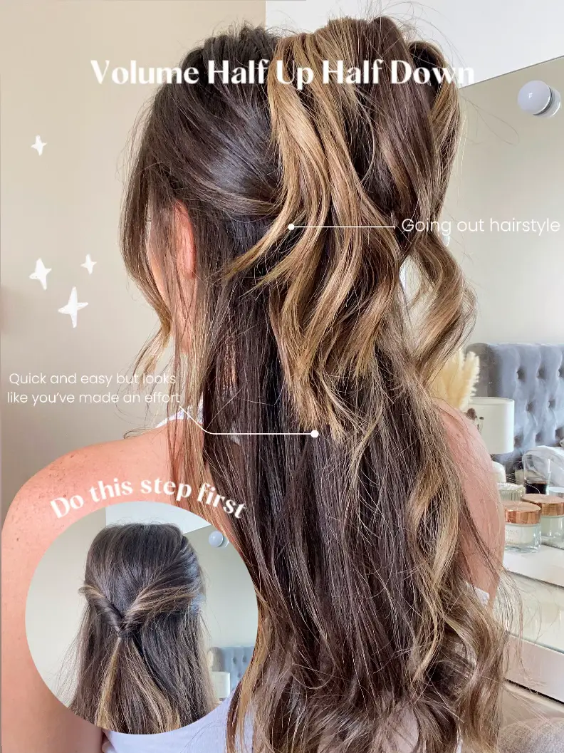 Half up Claw Clip Hairstyle for Fine Hair, Video published by Nayla Smith