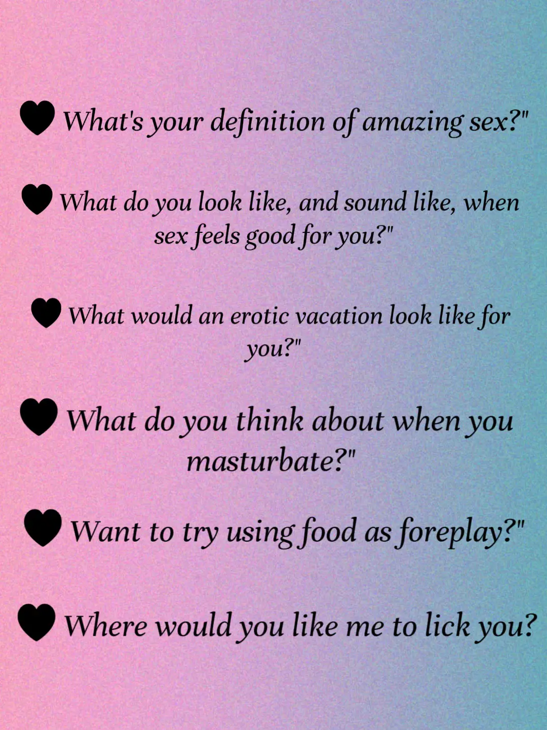 Fun Dirty Questions to ask your partner | Gallery posted by Milaidy🫧🌺🍕 |  Lemon8