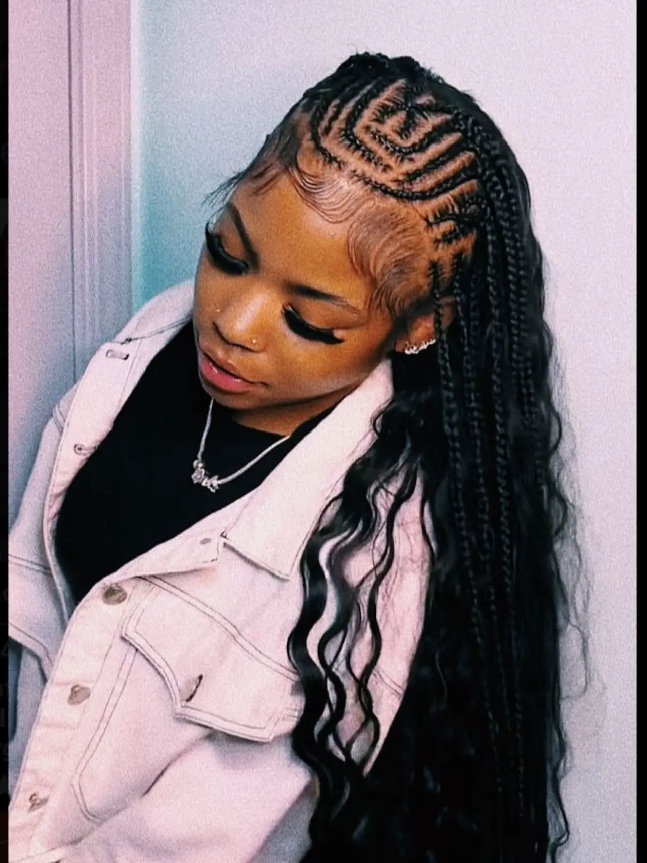 STYLE ARCHIVE  Color 1B/27 Goddess Box Braids 13x4 Lace Frontal