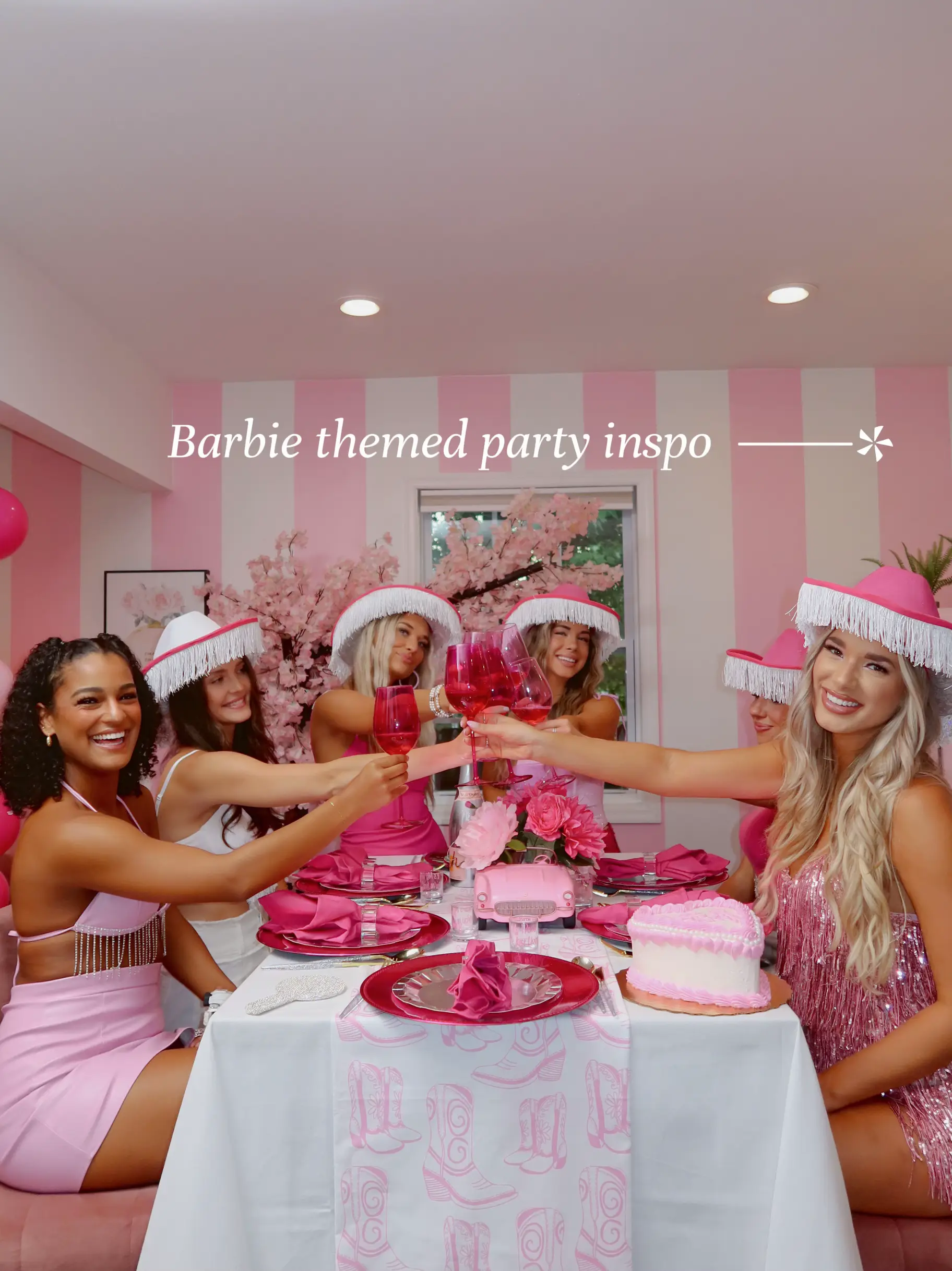 Barbie Bachelorette T-Shirt | Pink, White Barbie Bride Matching Shirts