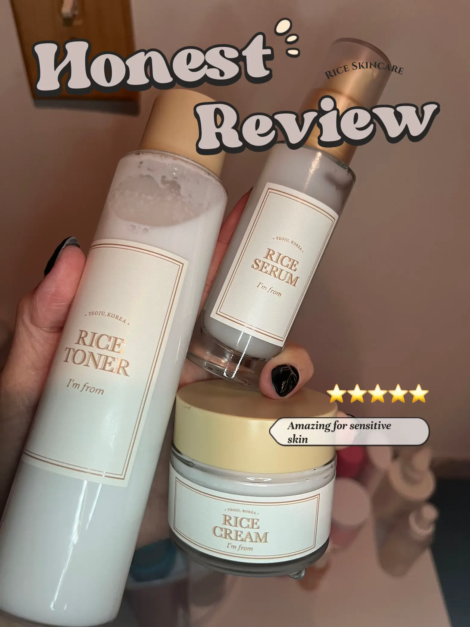 I'M FROM RICE TONER REVIEW  On sensitive dry acne prone skin