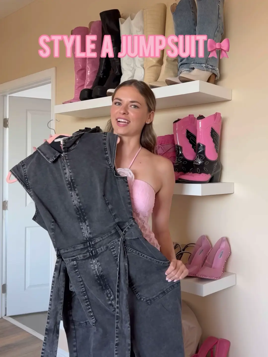 How To Style a Jumpsuit Like Overalls - Sydne Style