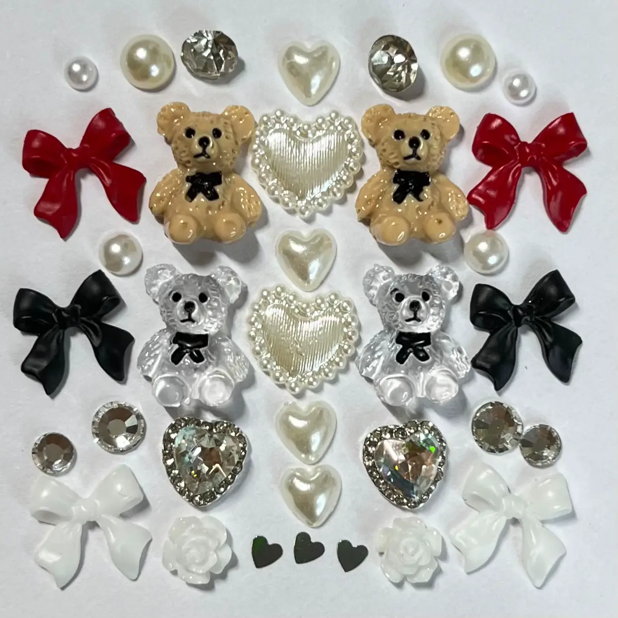 Nail Parts Bear Ribbon Pearl, Gallery posted by SARAネイルパーツ♡