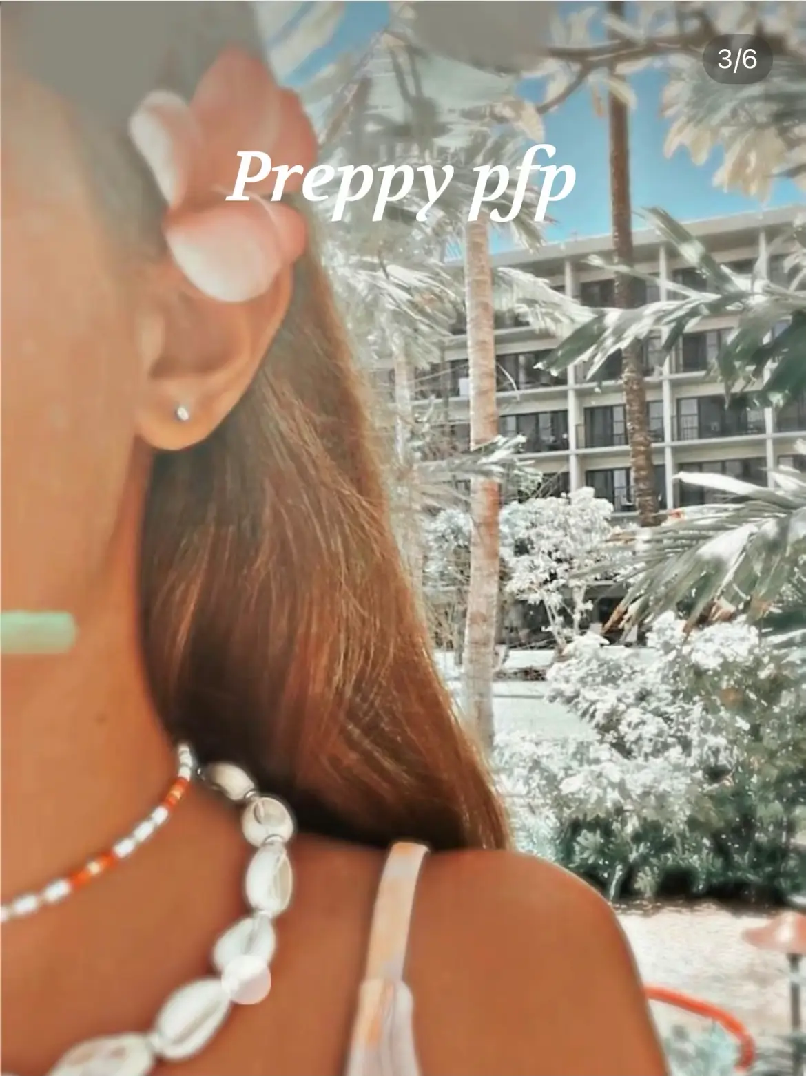 preppy pfp with preepy filter photo <3