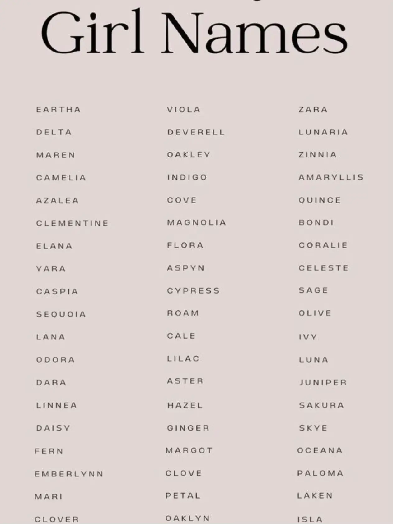 BABY GIRL NAMES Gallery posted by B E K A H Lemon8