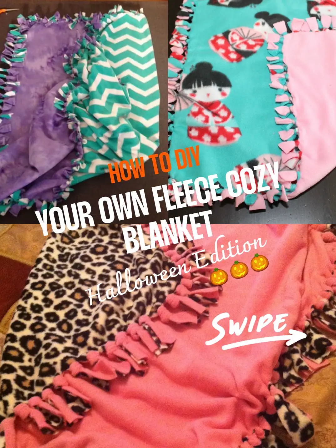 DIY YOUR OWN FLEECE COZY BLANKET Gallery posted by Mxrietee19