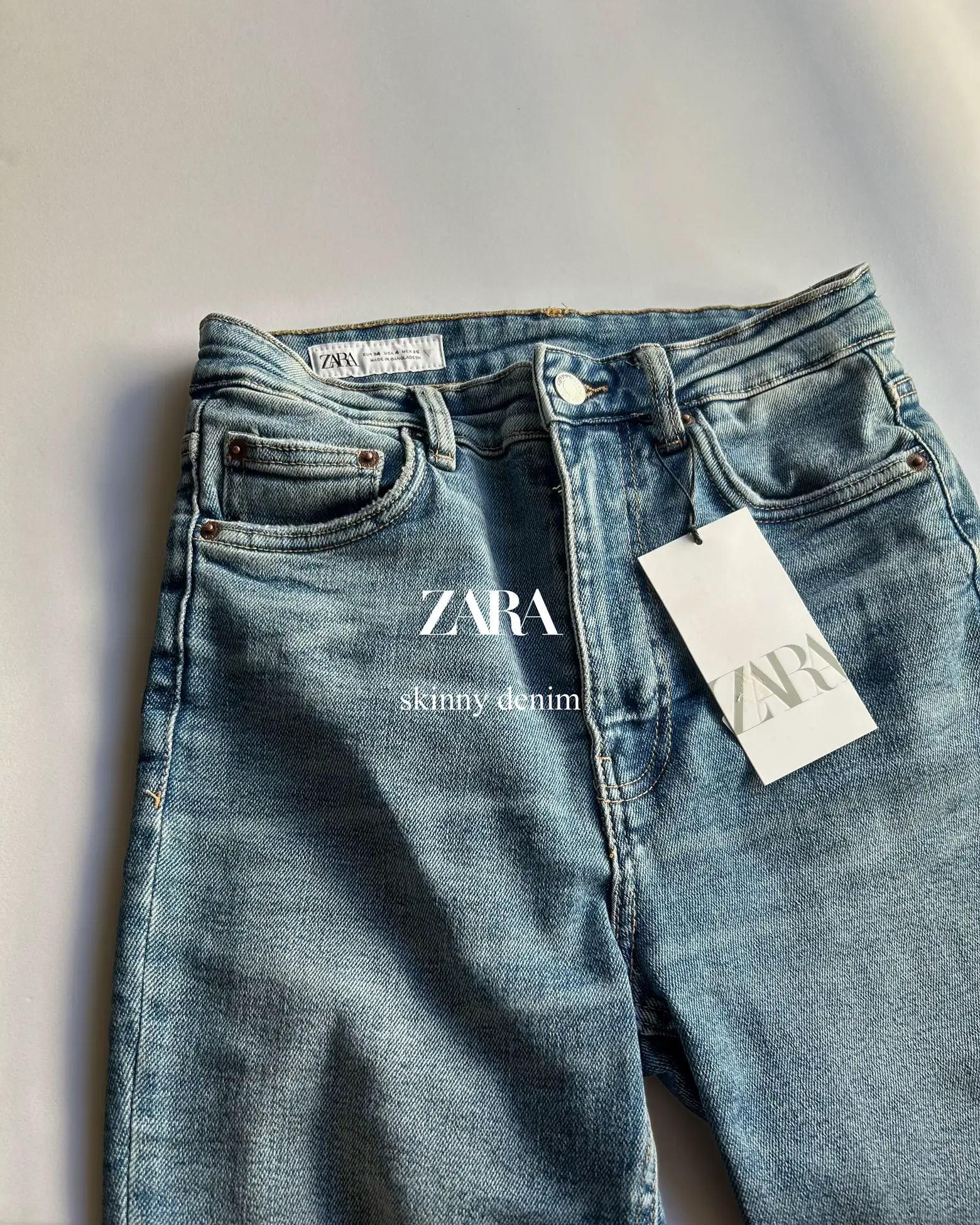 即日出荷 ZARA ZARA 32 ミッドライズ スキニージーンズ 34 未使用