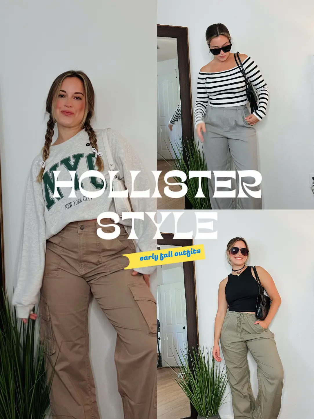 Hollister Hollister High-Rise Poplin Vintage Baggy Cargo Pants 54.95