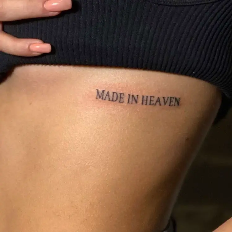 made in heaven tattoo back