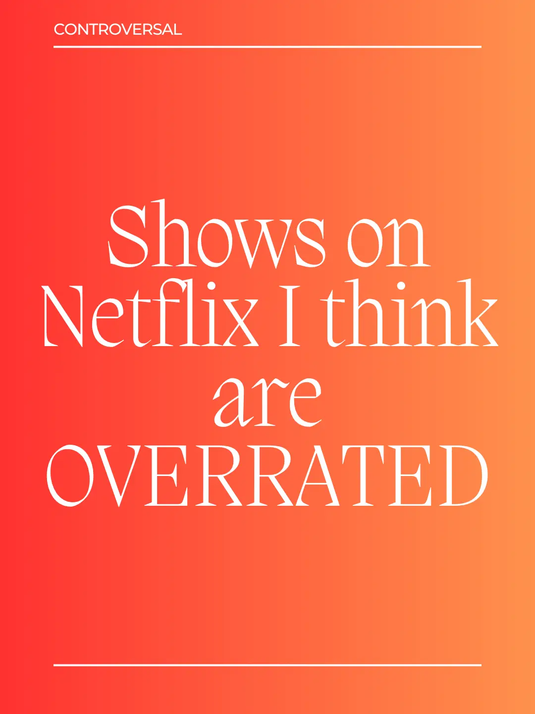 Shoes on Netflix I think are overrated 's images