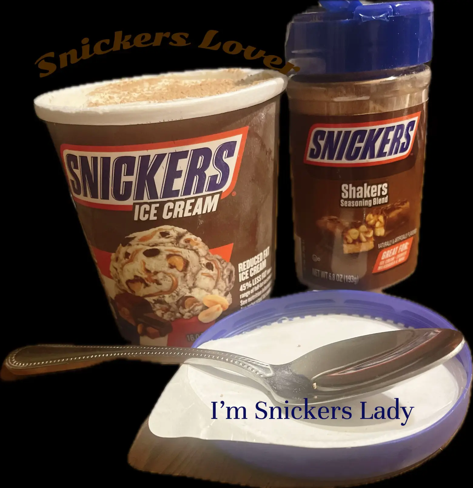 Ninja Creami Snickers & Butterfinger Ice Cream Lite Coconut milk