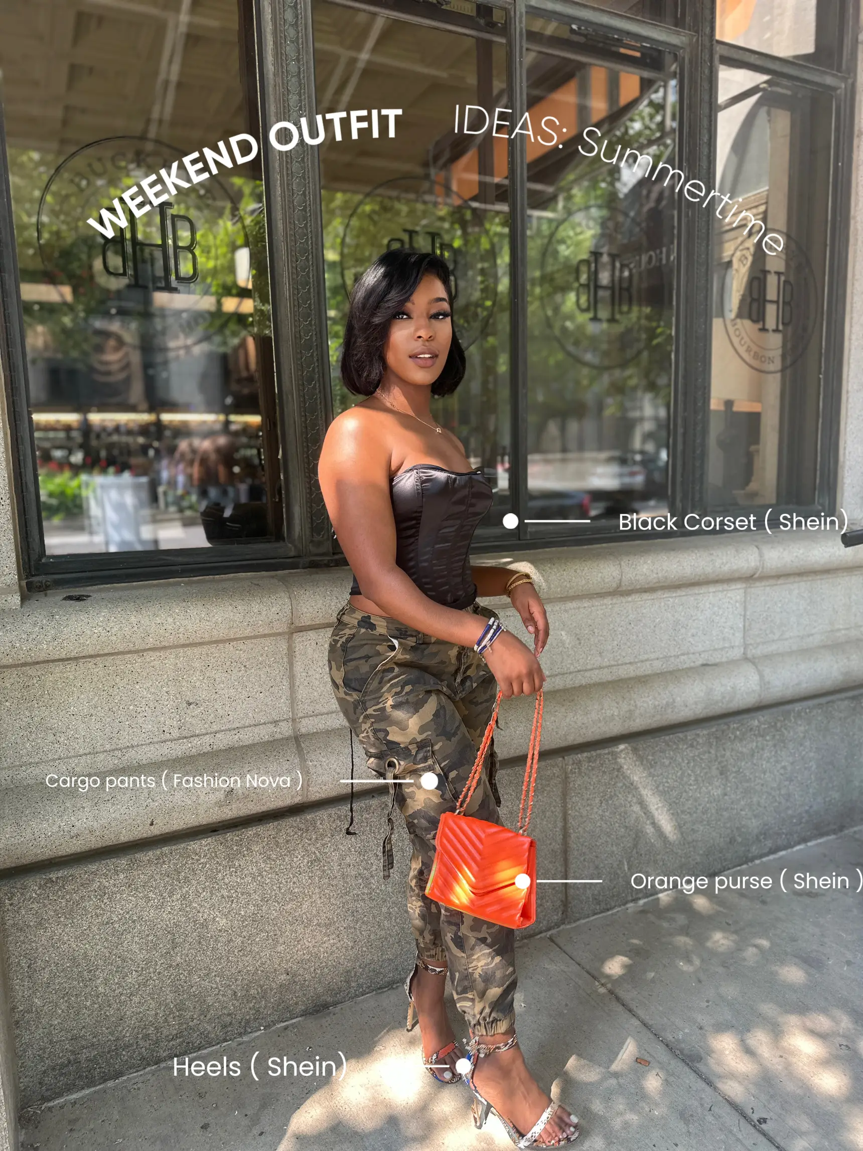 cargo pants and crosset outfit ideas for girls｜TikTok Search