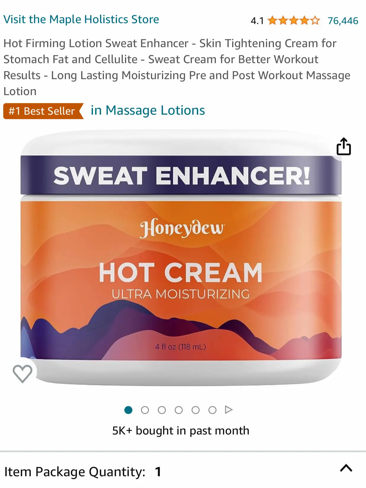 Hot Firming Lotion Sweat Enhancer - Skin Tightening Cream for Stomach Fat  and Cellulite - Sweat Cream for Better Workout Results - Long Lasting