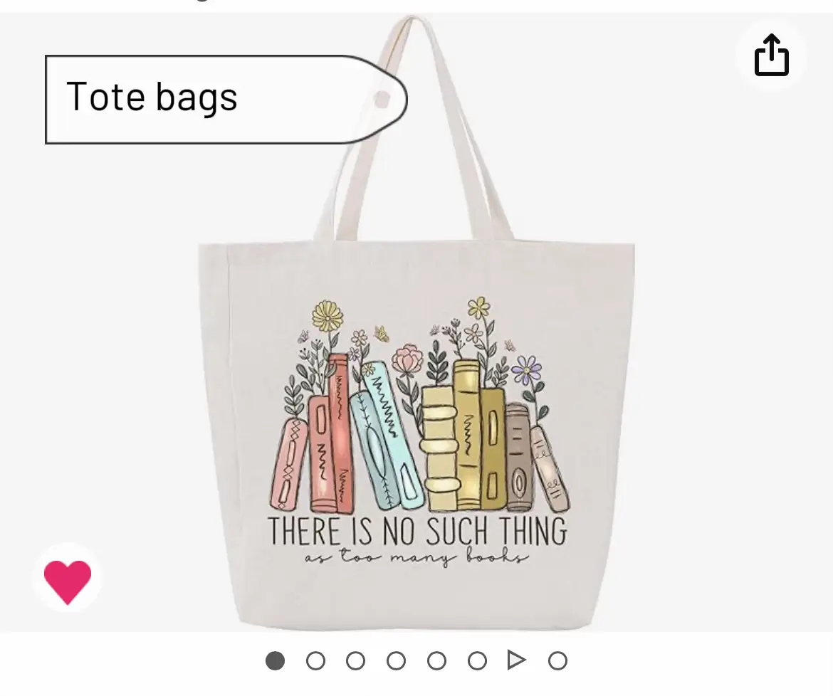  A tote bag with a quote on it.