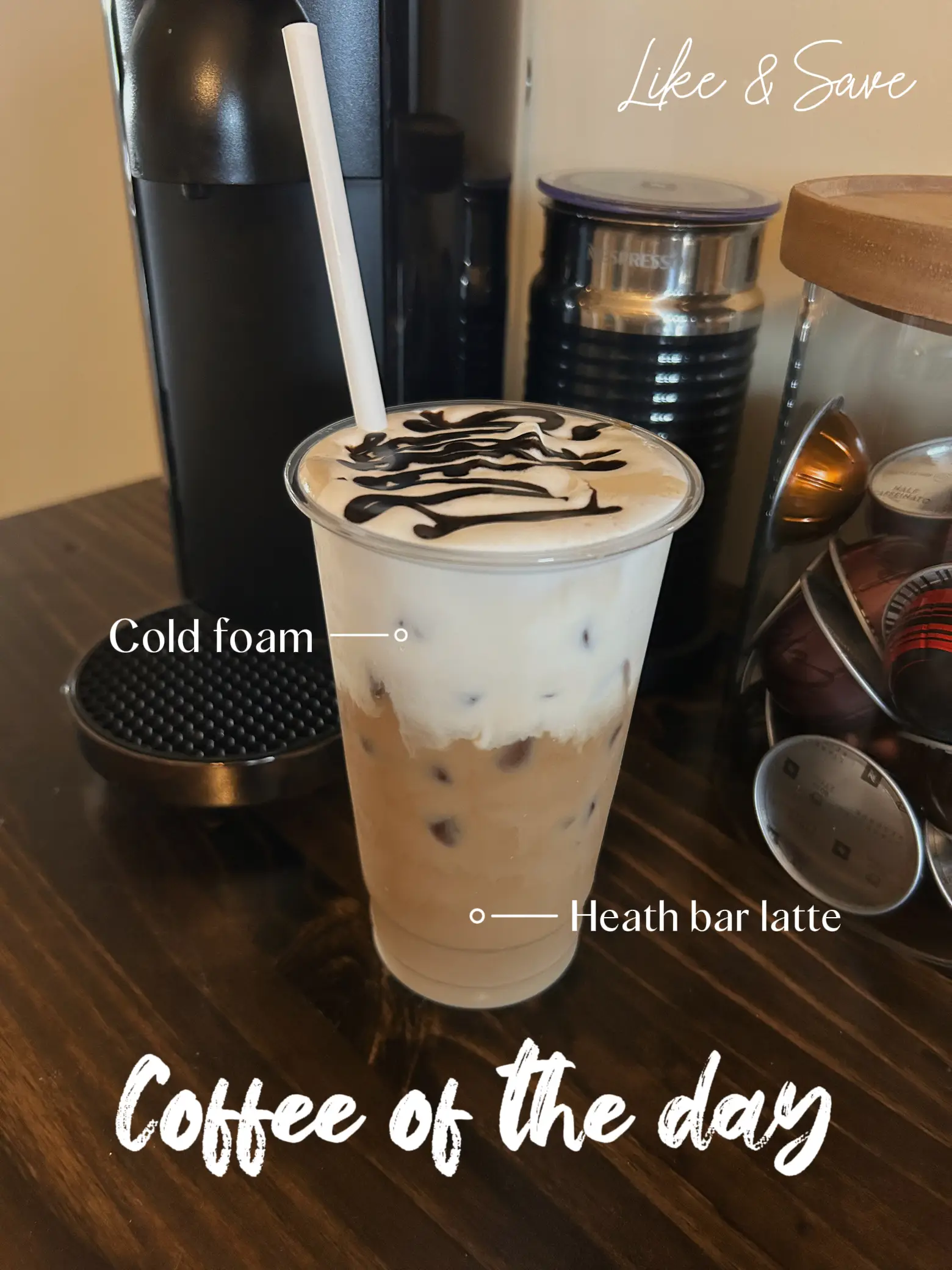 A pretty iced latte… : r/nespresso