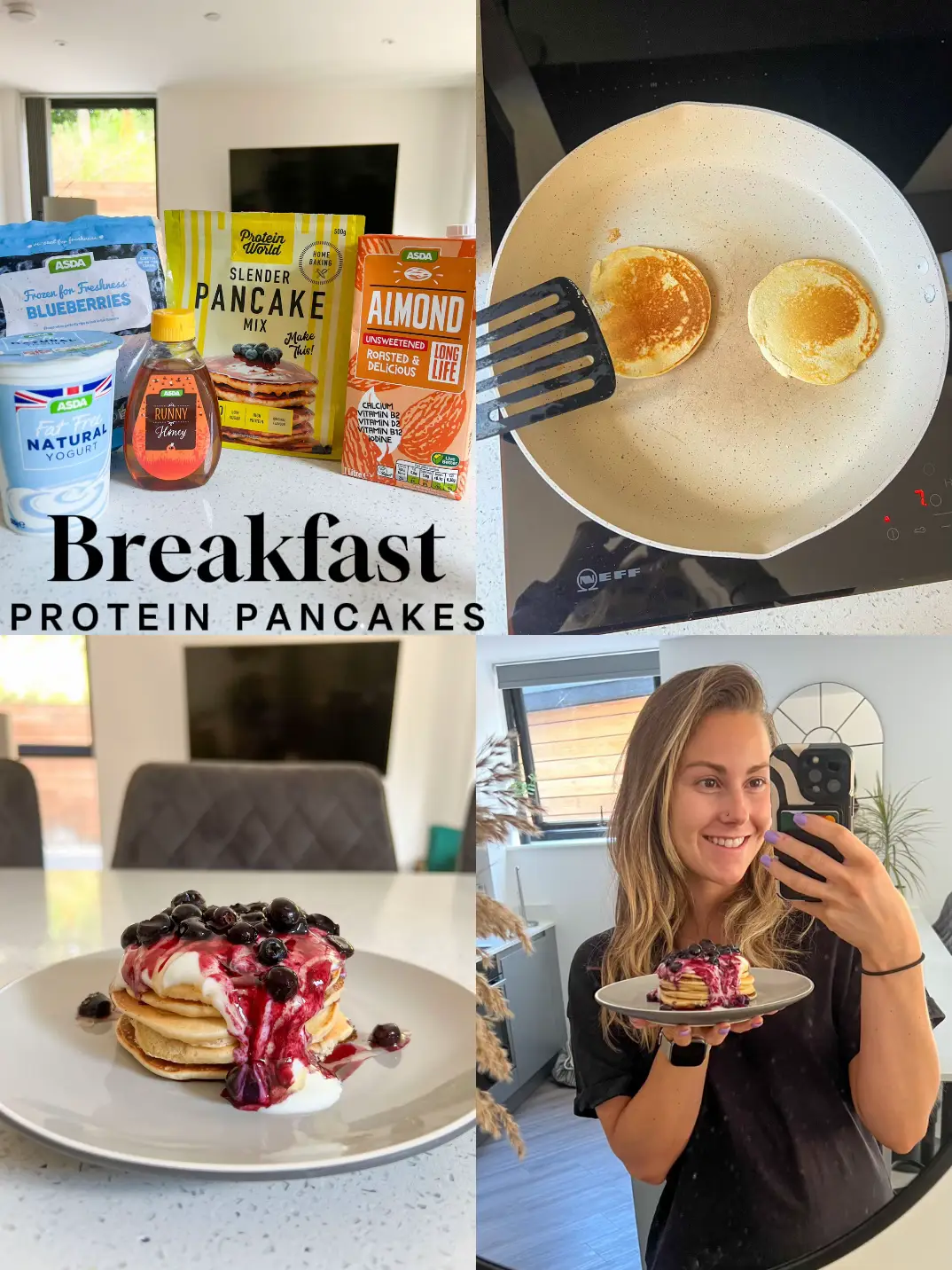 High Protein Pancakes (37g of protein!) - Eat the Gains