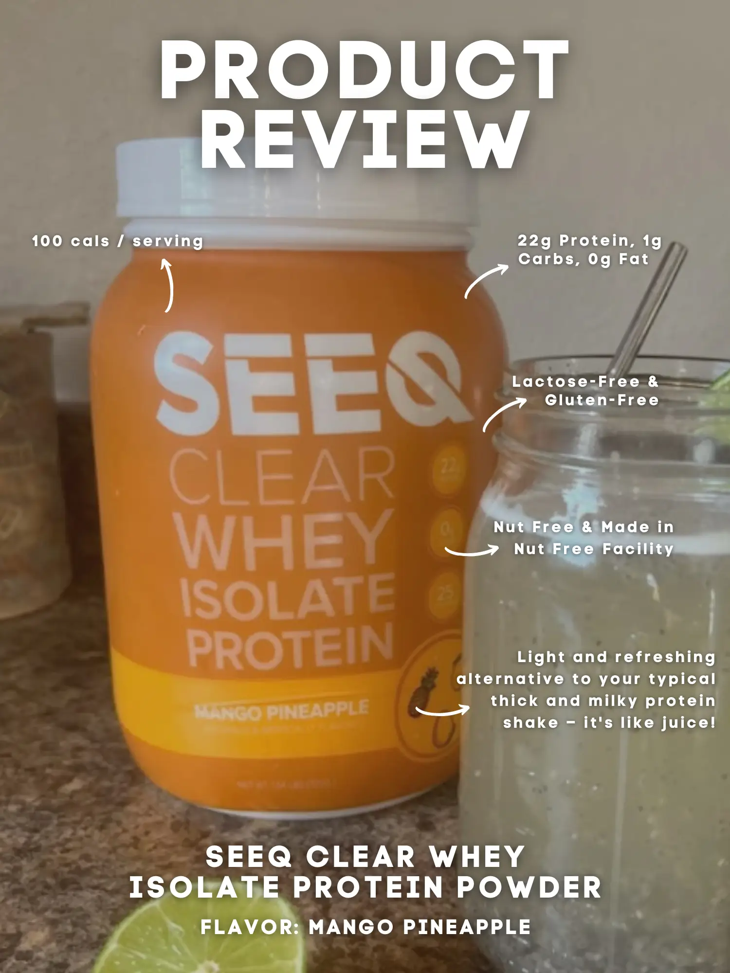 SEEQ  Clear Whey Isolate Protein