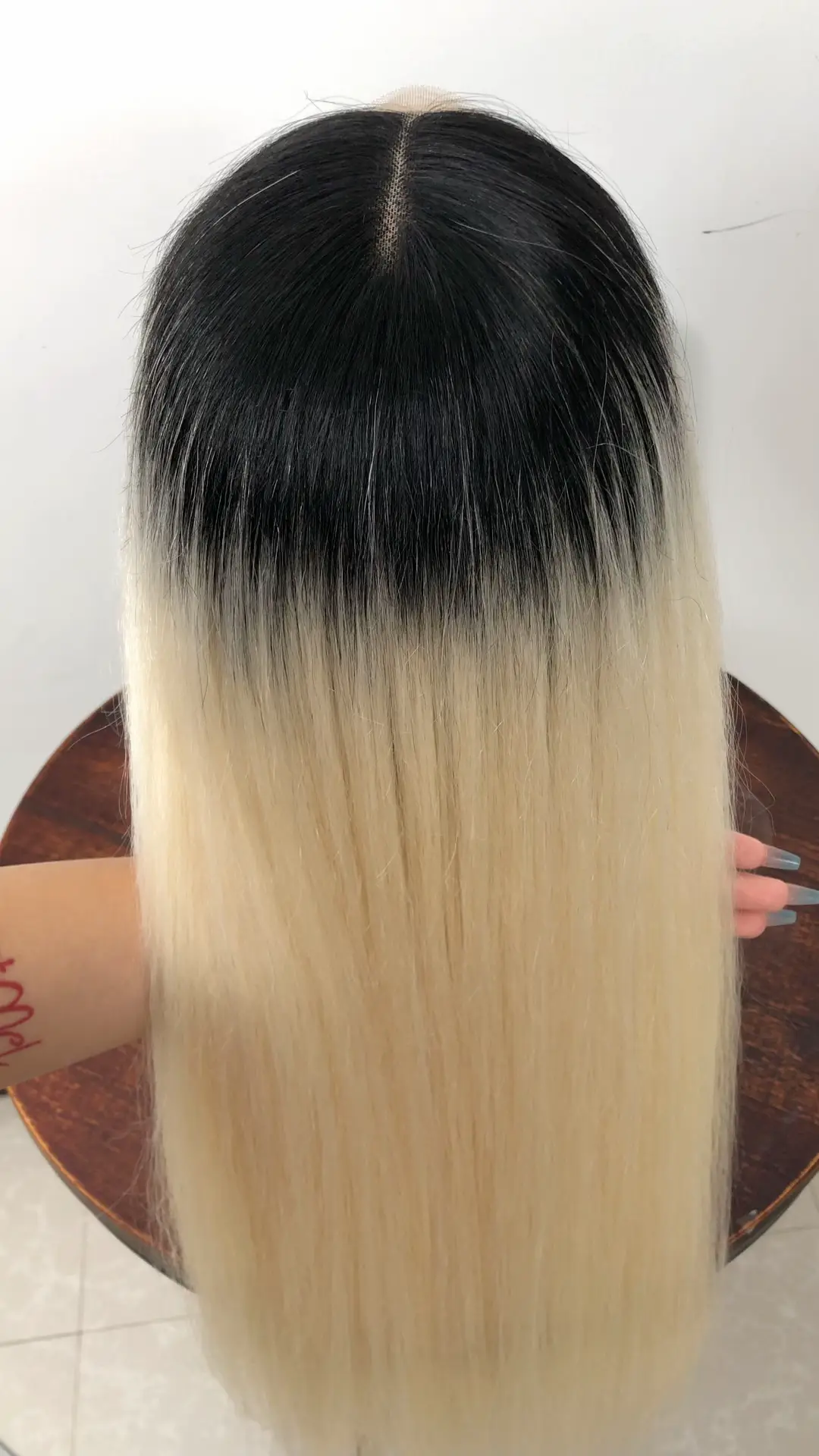 black to blonde ombre straight hair