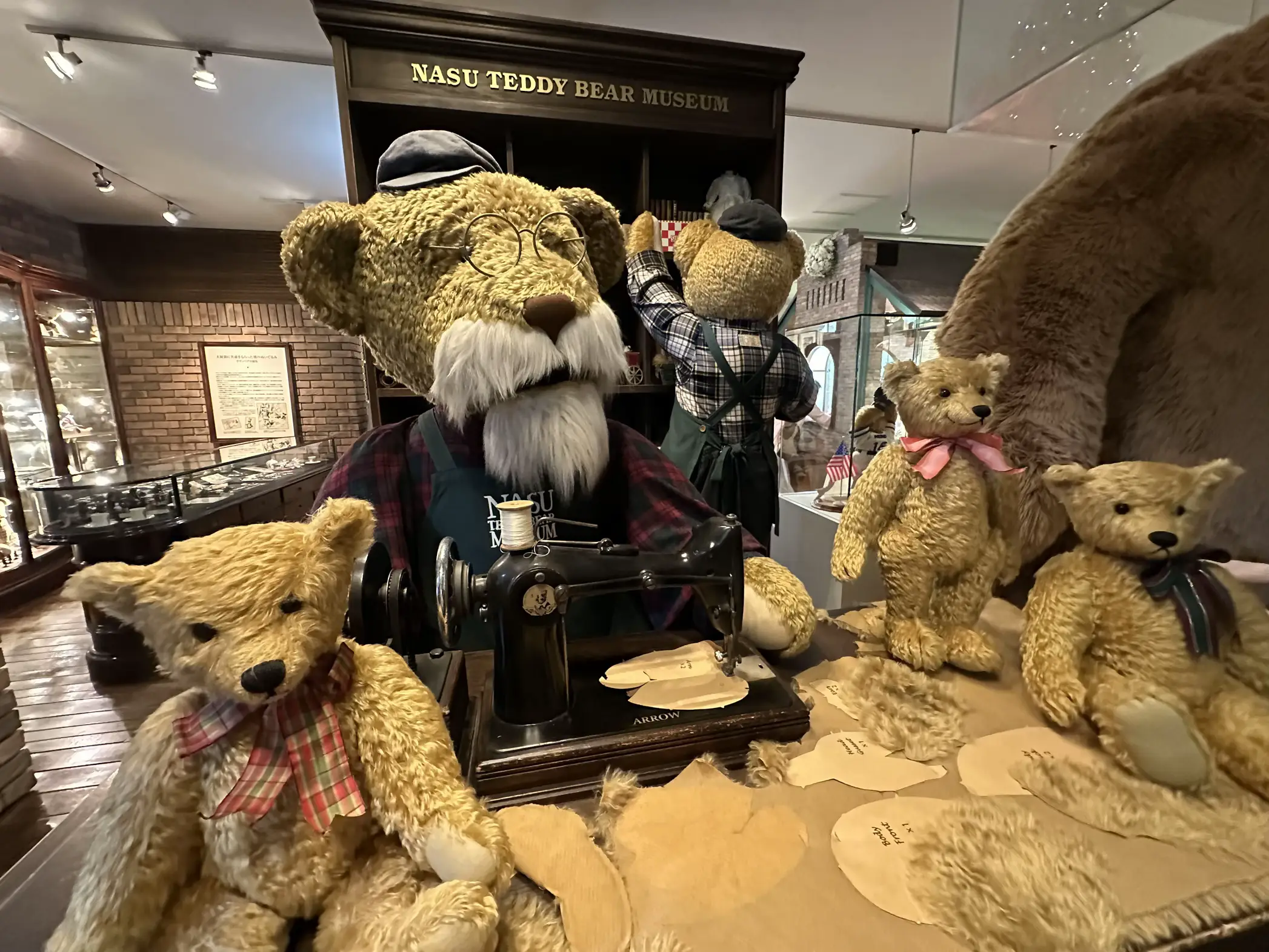 エプロンテディベア アーティストベア 海外作家様 ハンドメイド