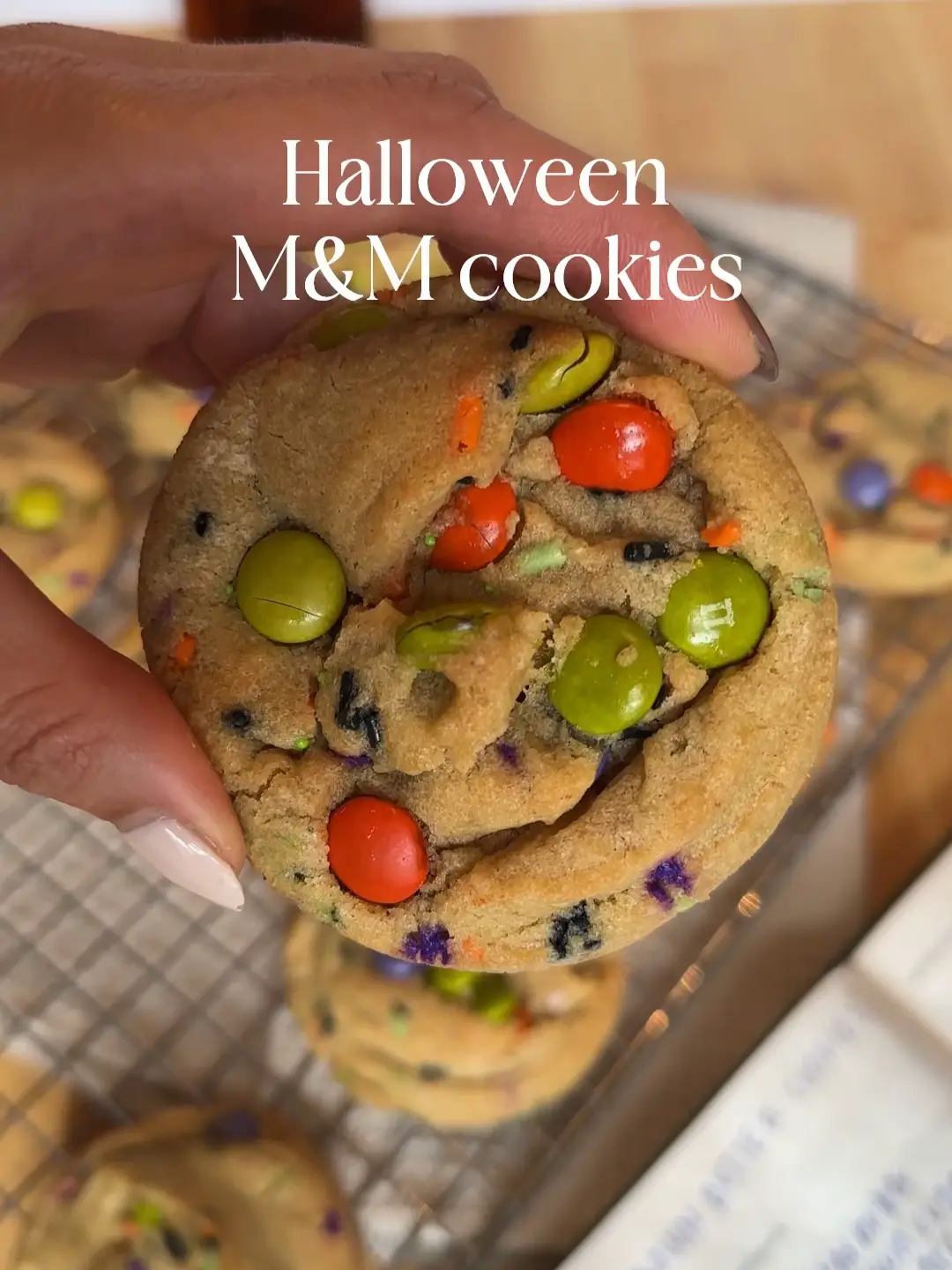 Halloween m&m cookies 👻🍪