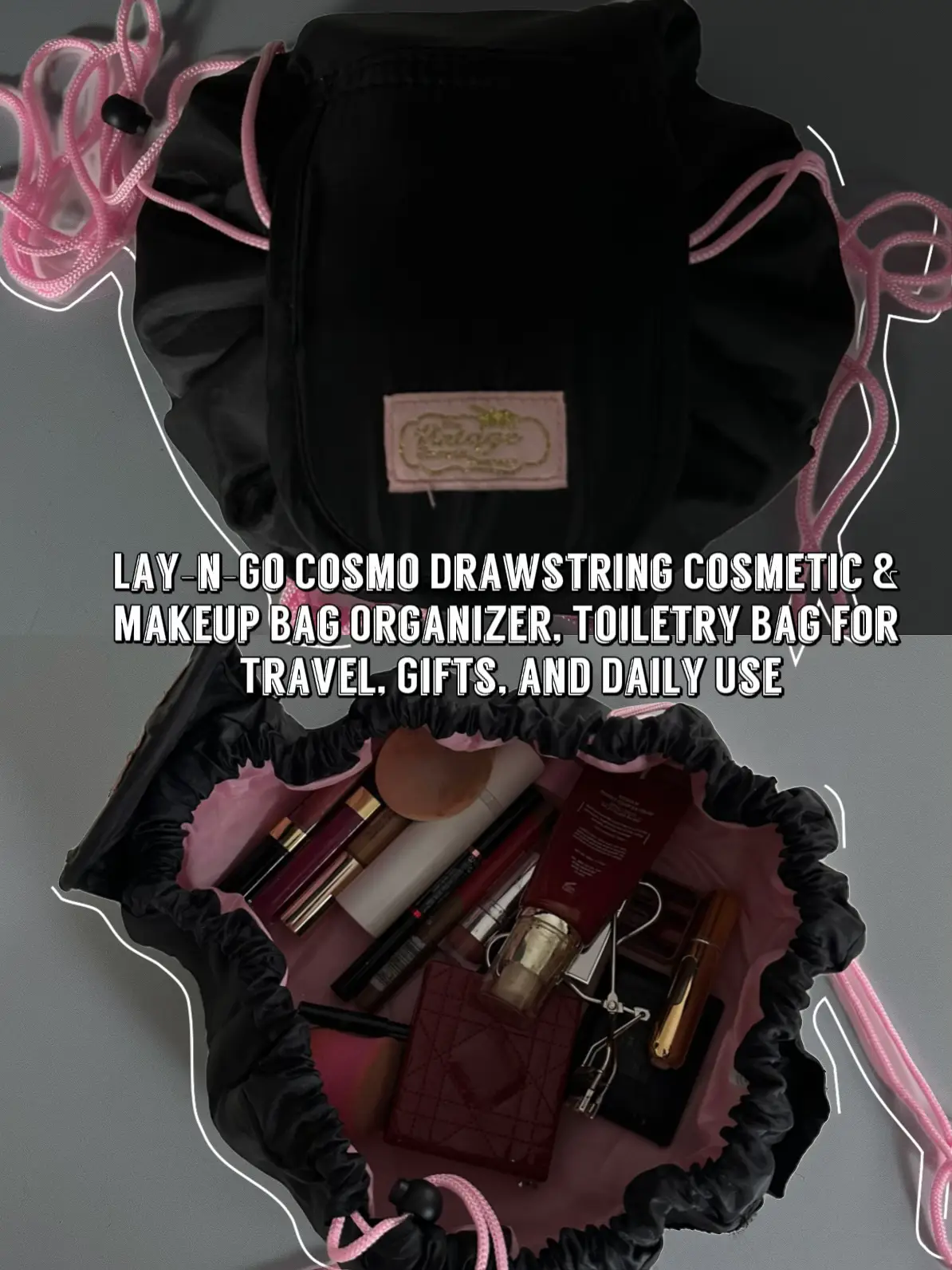 Small Grid Cosmetic Bag Cute Makeup Bag Y2k Accessories Aesthetic
