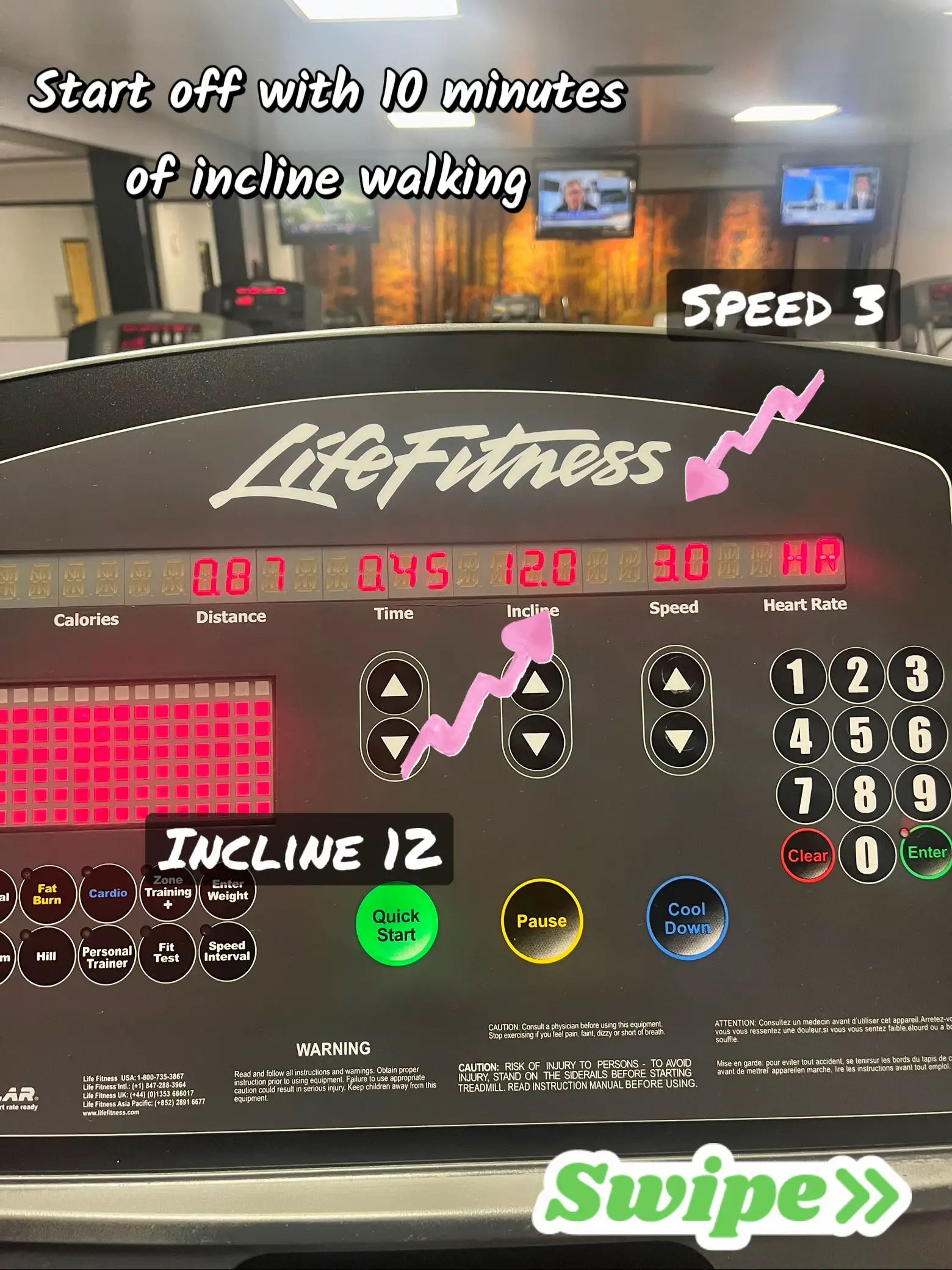 20 min treadmill online calories