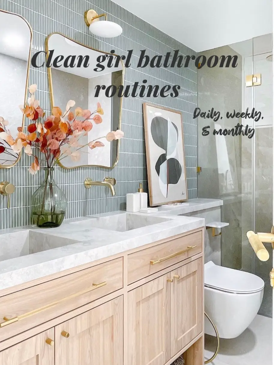 Clean girl aesthetic for bathroom cleaning - Lemon8 Search