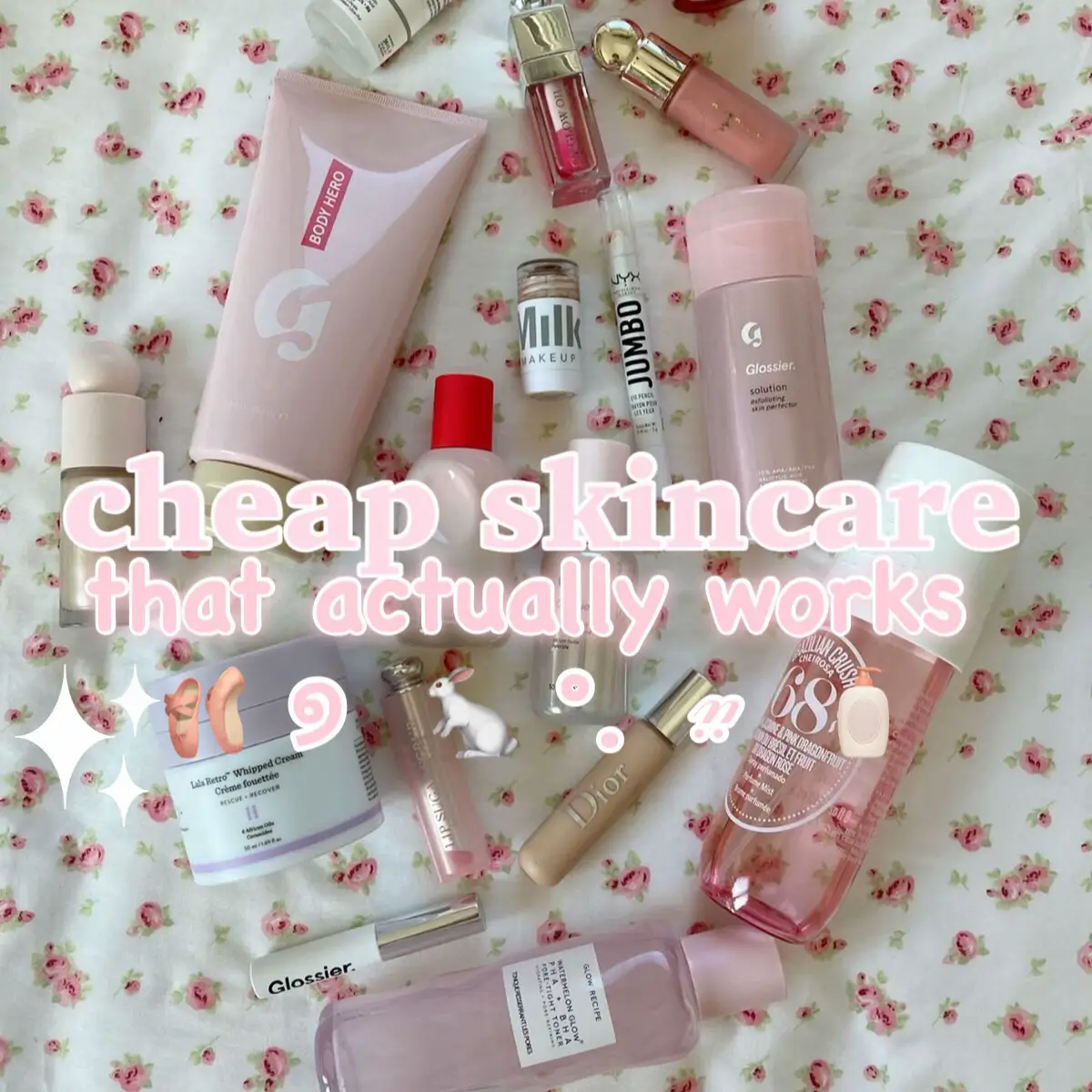 PREPPY SKINCARE THATS AFFORDABLE!😱 (follow for more!💗) #beauty