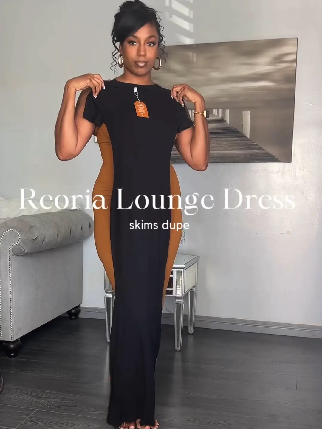 FITS EVERYBODY CUT OUT LONG DRESS | COCOA