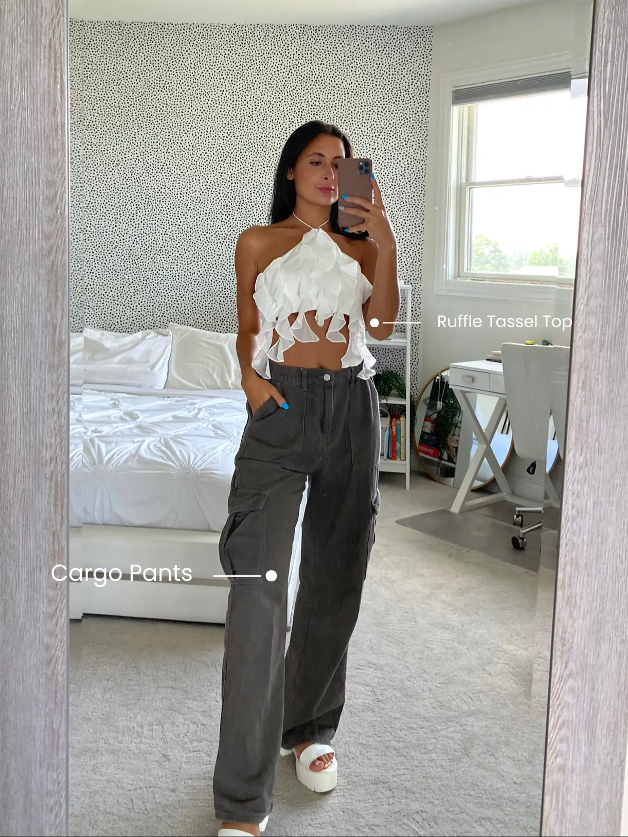 Bad And Bougie White Ruffled Layered Off-the-shoulder Jumpsuit