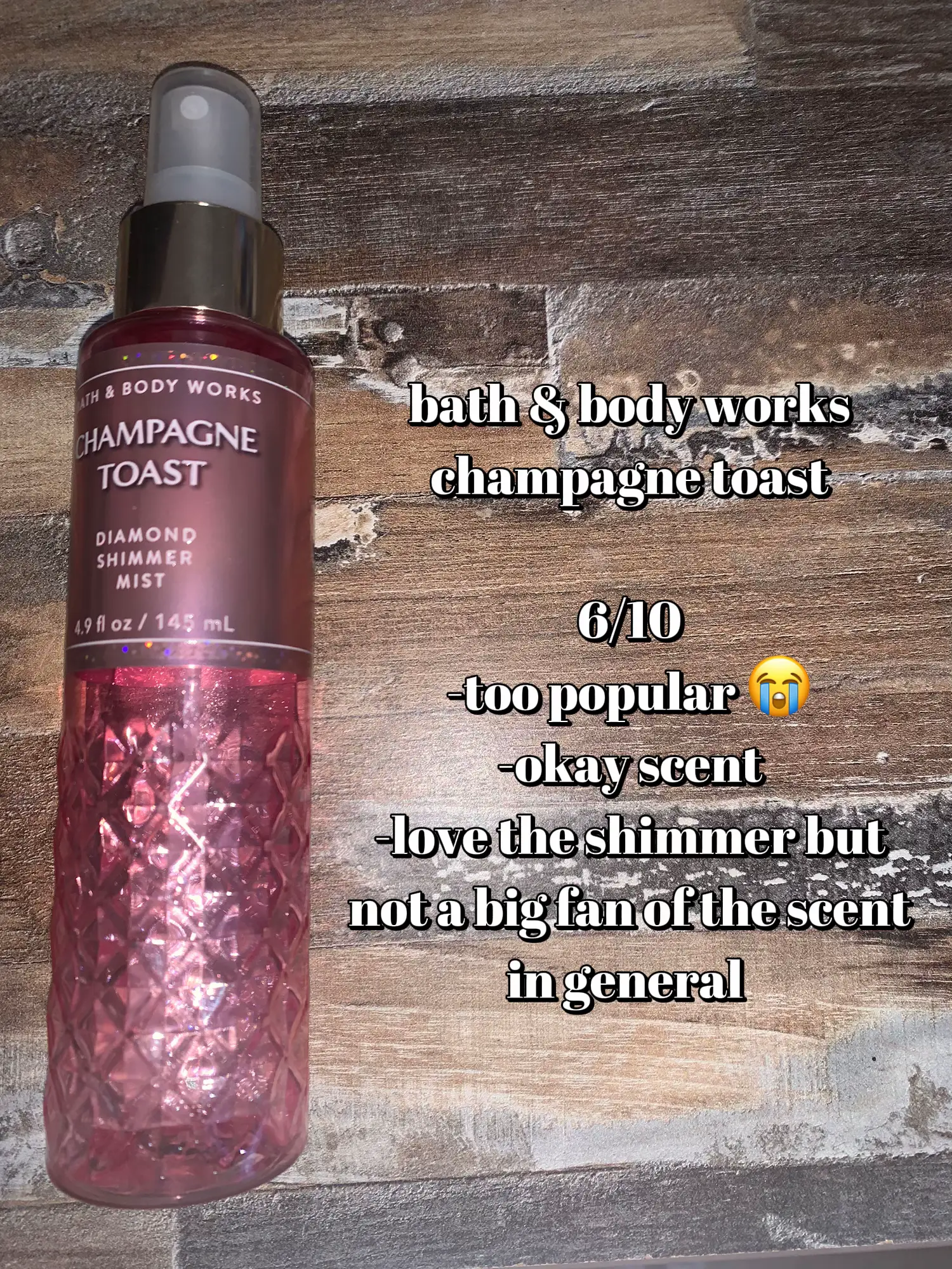 Champagne toast diamond online shimmer mist