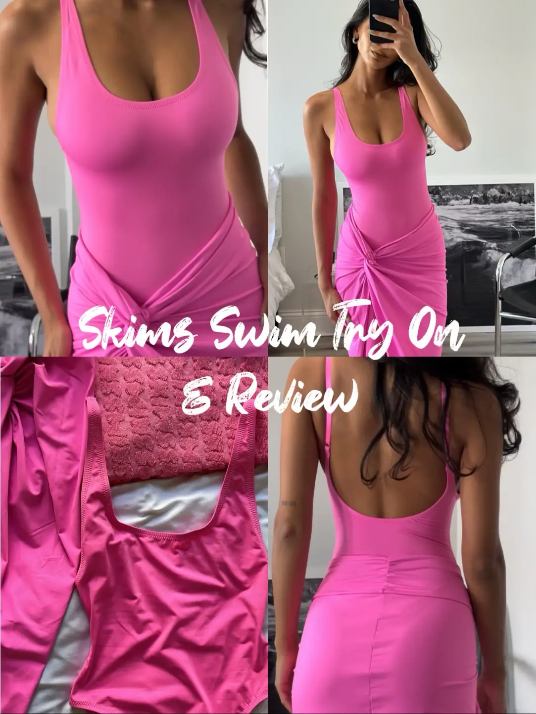 I'm plus-size – I did a Skims swim haul, the high cut one-piece shows off  my love handles