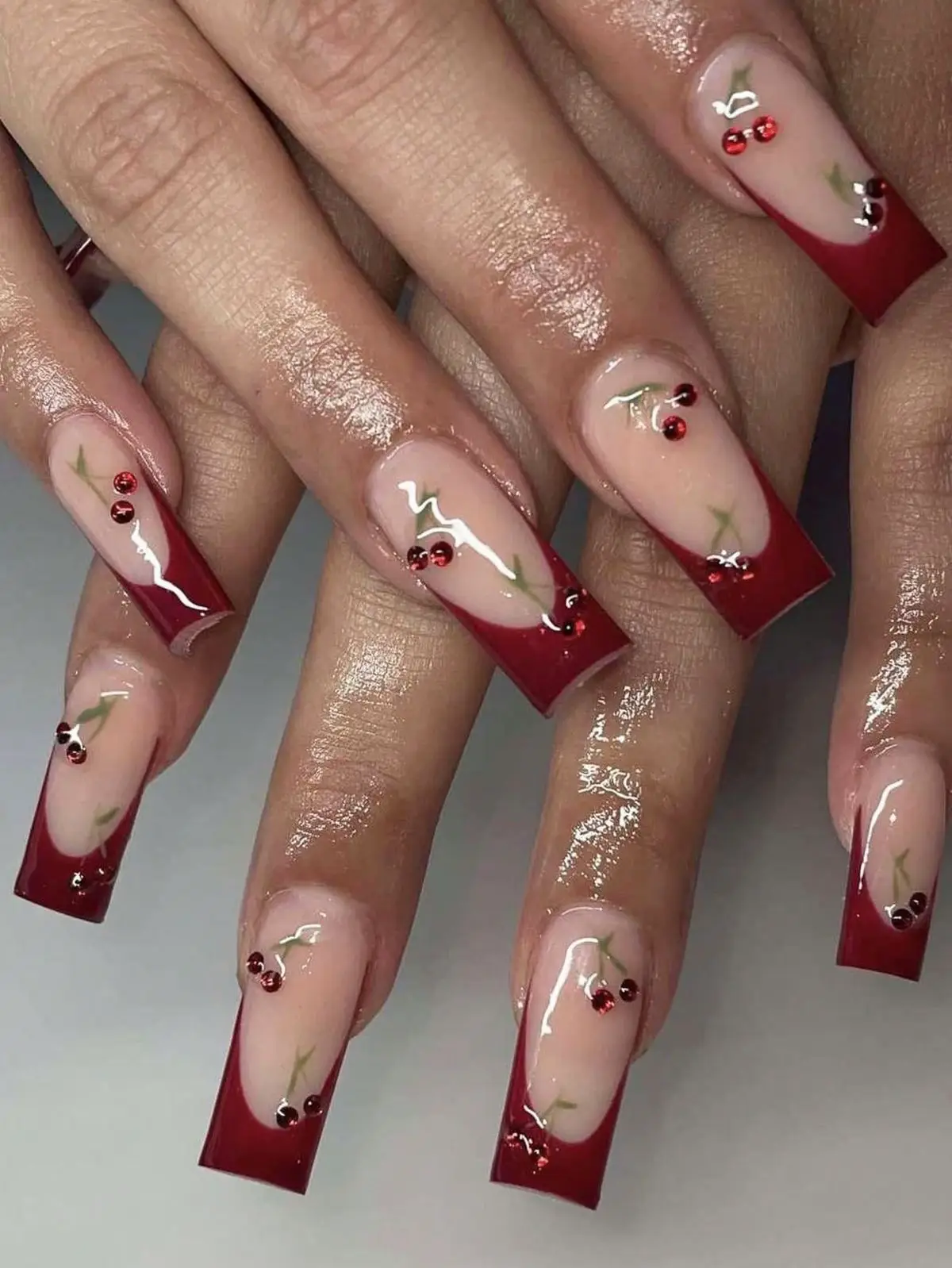 20 top Chrome Nails Red ideas in 2024