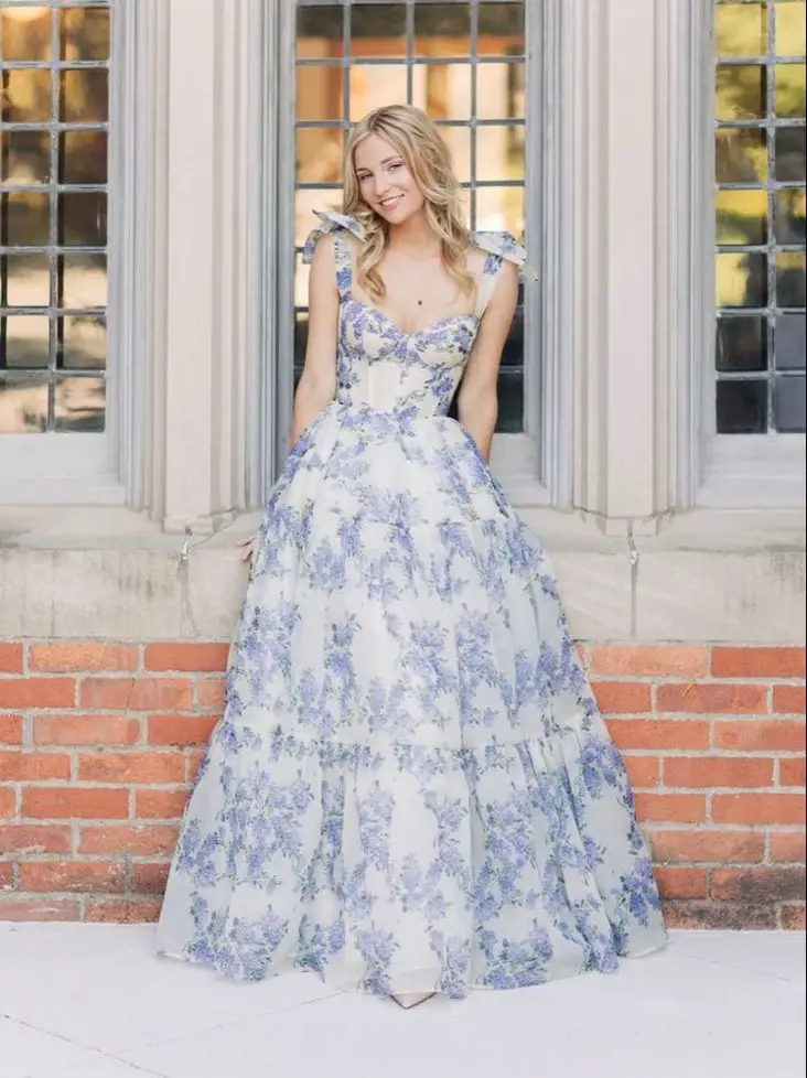 Emilia Organza Ruffle Dress • Shop American Threads Women's Trendy