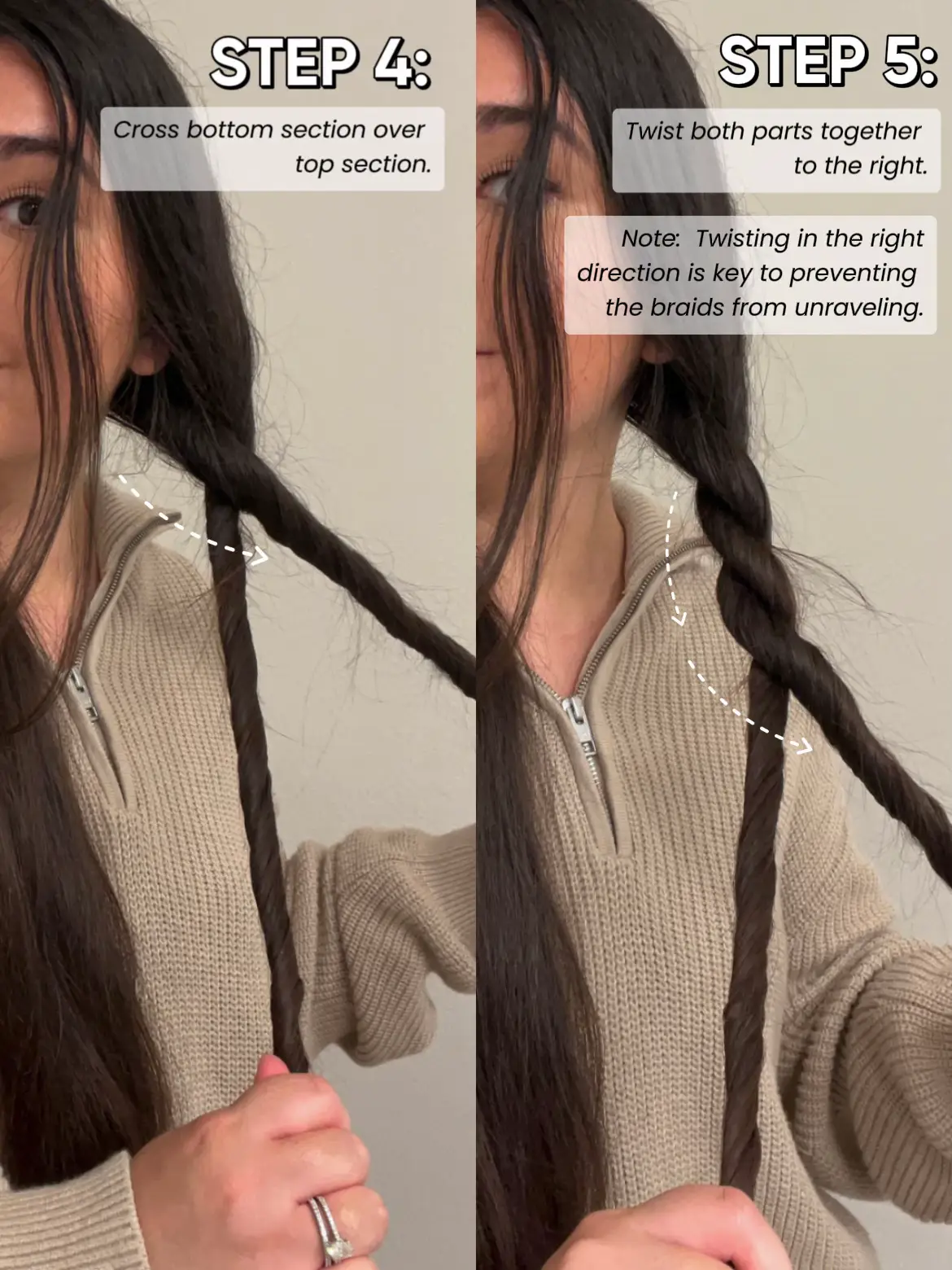 Here's a tip on how to braid your front pieces #hairstyle #hair